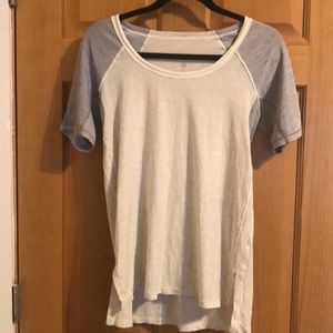 Lululemon top. Gray/cream